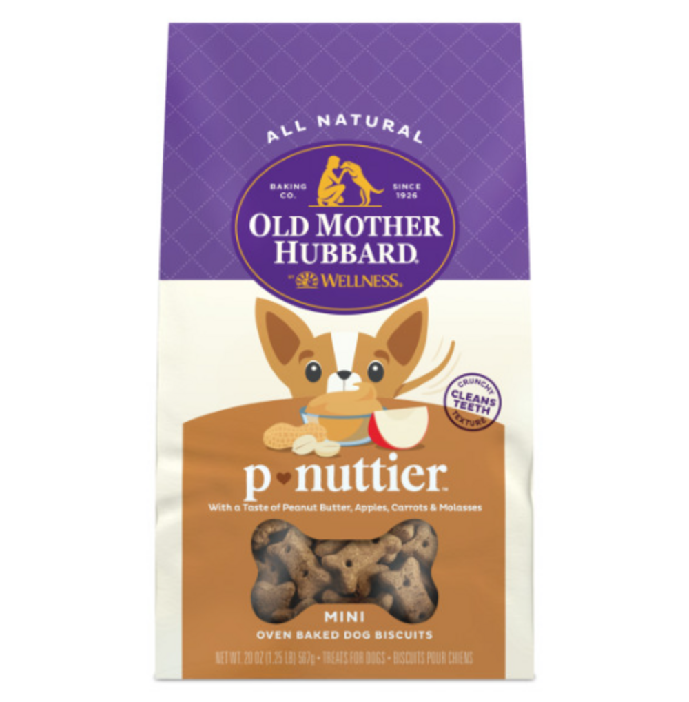 Old Mother Hubbard Crunchy Classic Natural Peanut Butter Dog Treats - Small Biscuits for Training & Rewards | Healthy Snack for Dogs