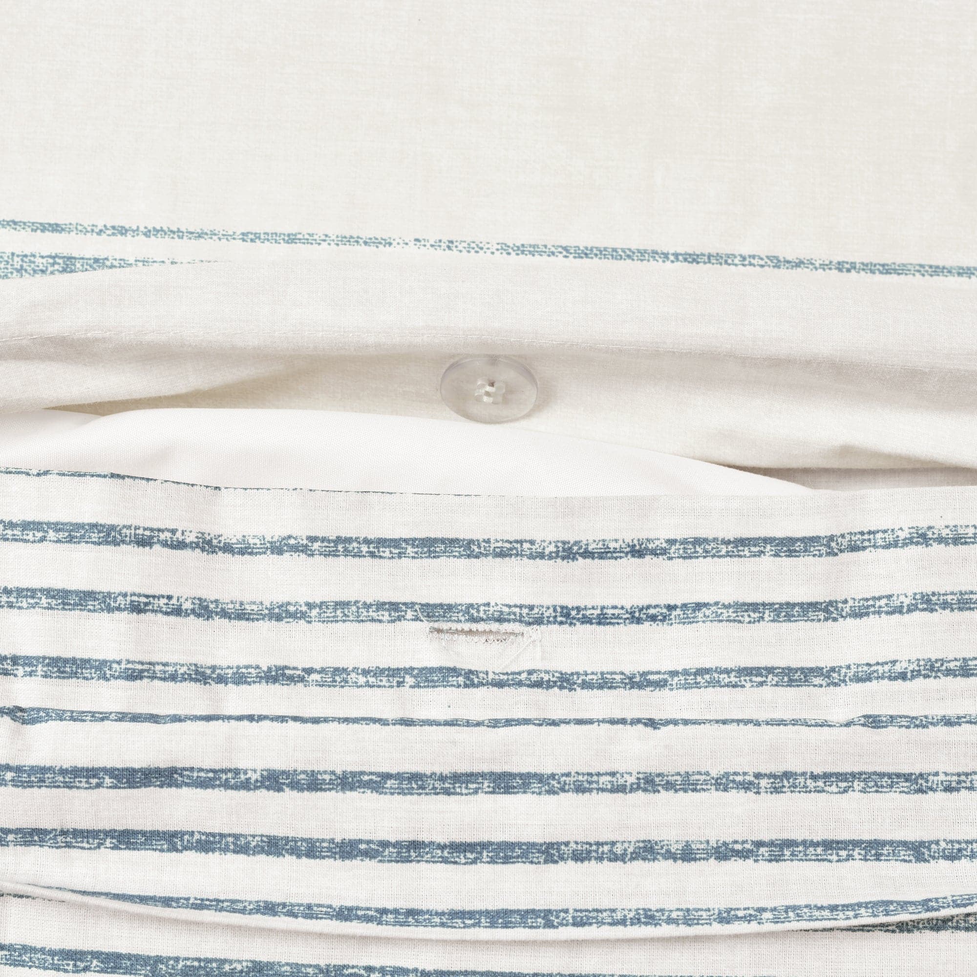 Farmhouse Stripe 100% Cotton Duvet Cover Set - Soft & Breathable Bedding for Cozy Bedroom Decor - Perfect for Guest Rooms, Master Bedrooms & Vacation Homes