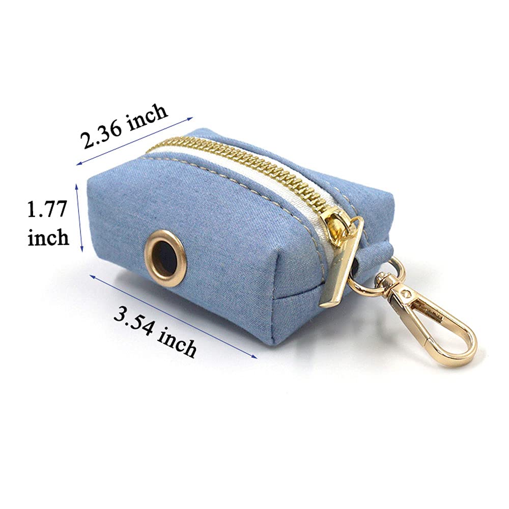 Personalized Denim Dog Collar with Engraved Name & Phone - Gold Metal Buckle, Light Blue Jean for Medium & Large Dogs - Perfect for Weddings, Birthdays & Special Occasions (Collar Only, Size M) | Durable & Stylish Pet Accessory for Daily Walks & Outdoor Adventures