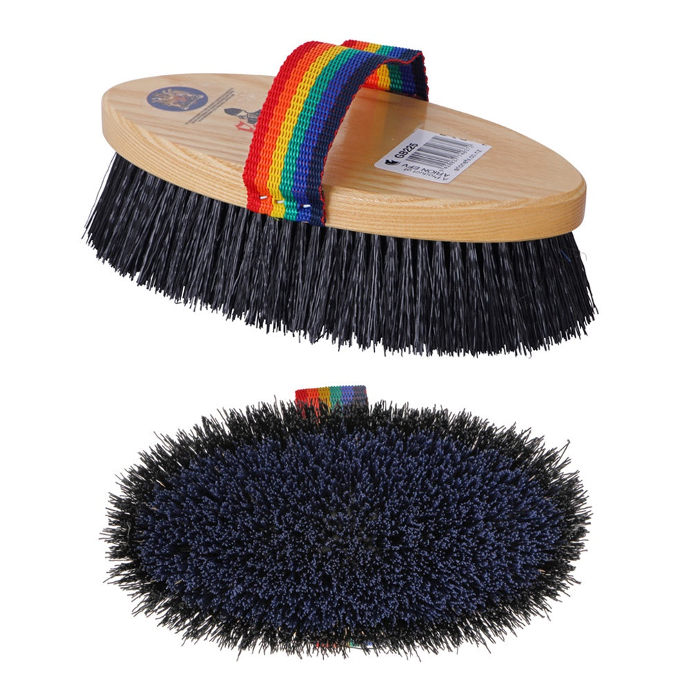 Equerry Stablemate Medium Backed Body Brush for Horses - Grooming & Shedding Tool for Show Prep & Daily Horse Care