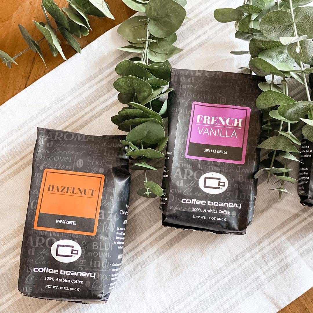 Premium Hazelnut Flavored Decaf Coffee | Specialty Arabica Medium Roast | 12oz Fine Ground | Perfect for Office Breaks & Cozy Evenings