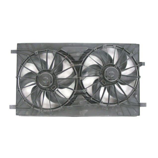 Dual Cooling Fan Assembly Replacement for 2011-2014 Chrysler 200, 2007-2010 Sebring, 2008-2014 Dodge Avenger, 2007-2012 Caliber, 2009-2017 Jeep Compass & Patriot - CH3115152 CH3115163 - Perfect for Engine Overheating Prevention & Summer Driving