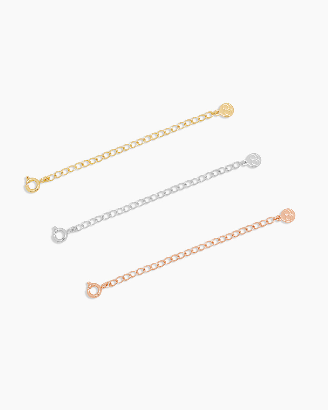 3-Piece Necklace Extender Set - 3 Inch Adjustable Chain Extender for Jewelry Customization - Perfect for Necklaces, Pendants & Charms