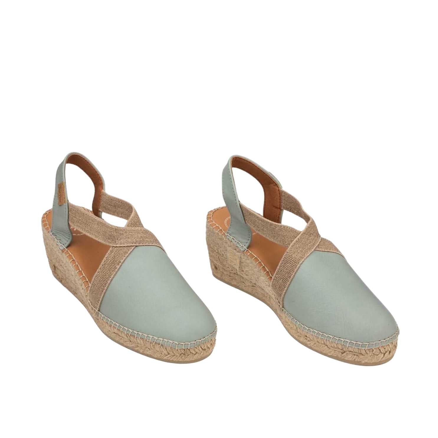 Women's Plain Leather Wedge Espadrilles - Comfortable Casual Summer Shoes for Beach, Vacation & Everyday Wear | Tossa