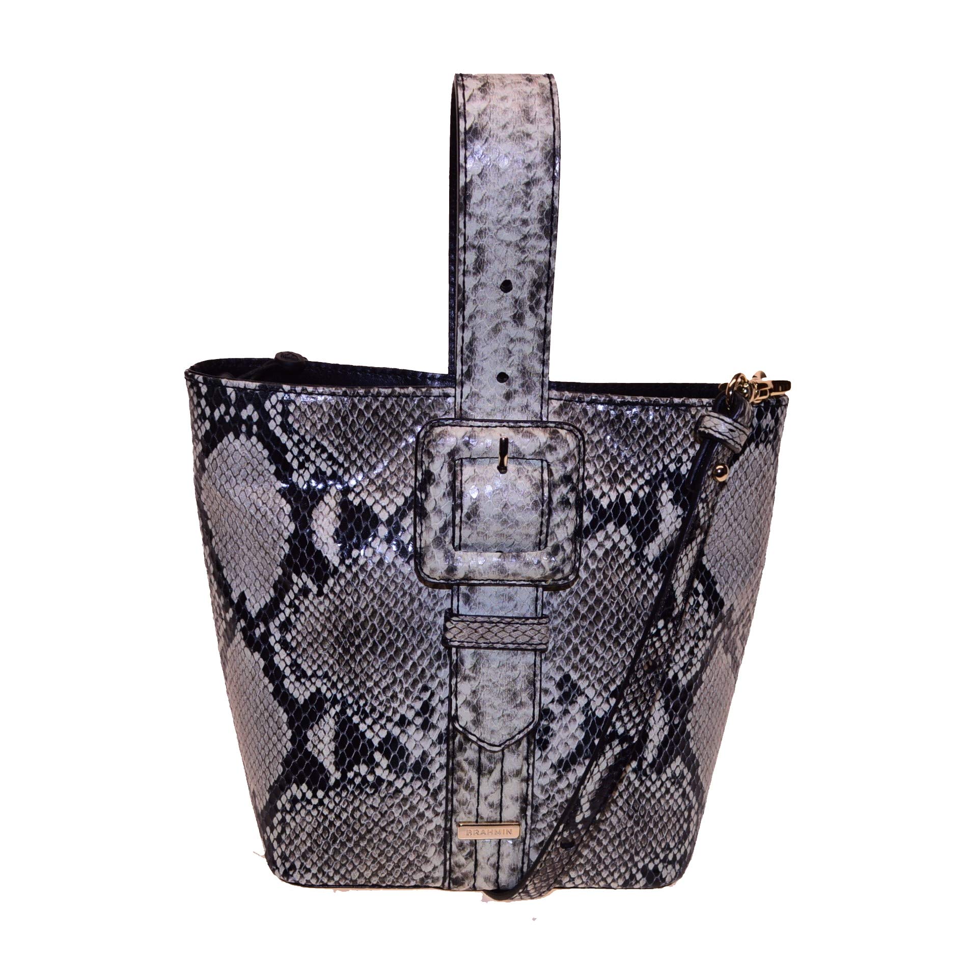 BRAHMIN Faith 3-Way Python Embossed Leather Caviar Felix Crossbody Bag for Women - Stylish Shoulder Purse & Handbag for Work, Travel & Everyday Use