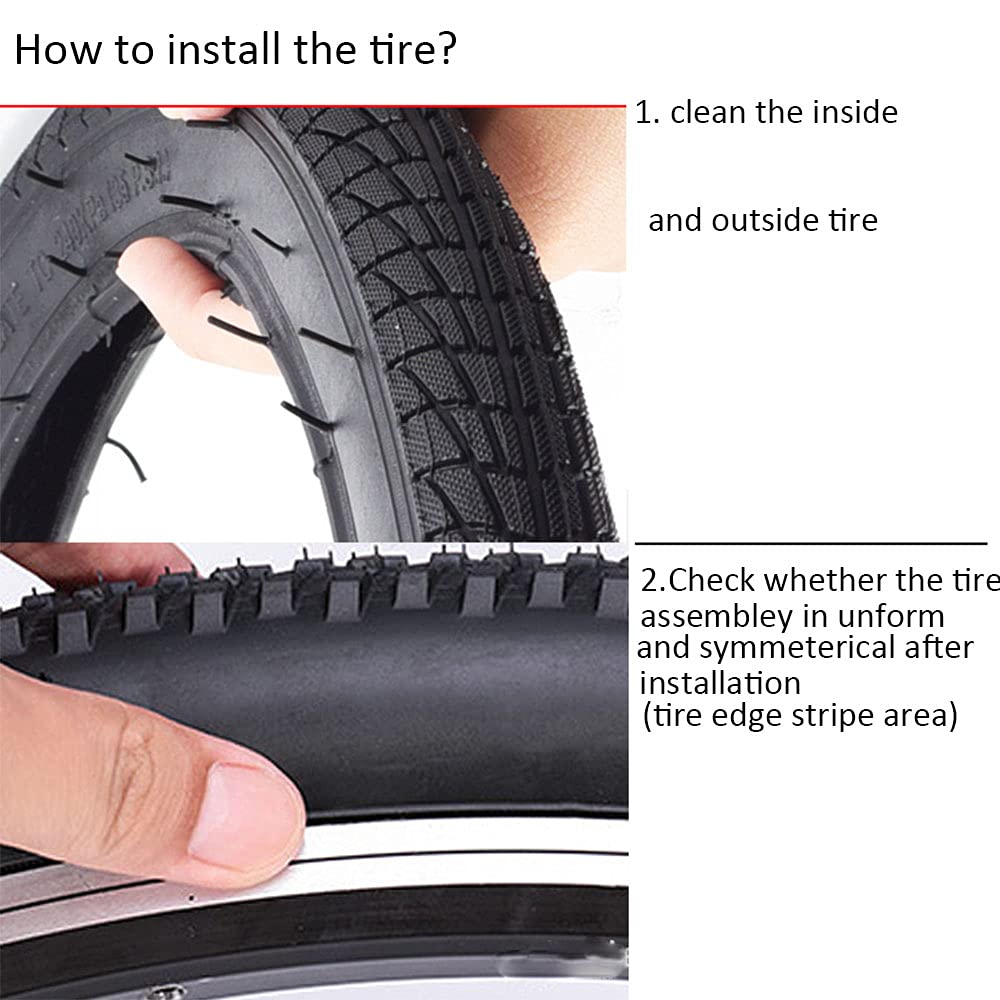 16 Inch BMX Bike Tire 16x2.125 (57-305) - Durable Bicycle Replacement Tyres for BMX, Folding & Road Bikes - Perfect for Stunt Riding, Commuting & Urban Cycling