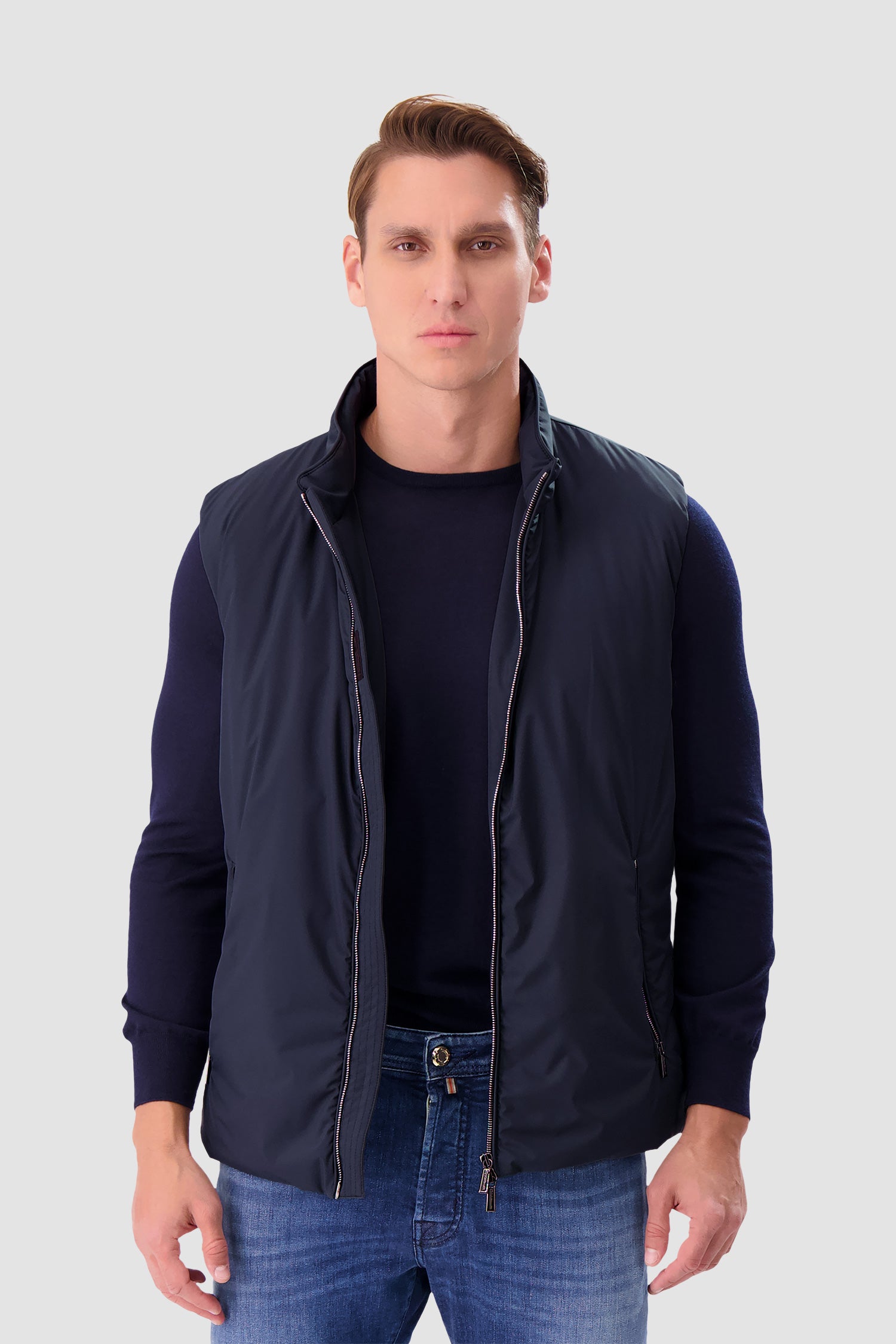 Moorer Navy UROS SKT Vest for Men - Lightweight Tactical Outdoor Vest with Multiple Pockets - Perfect for Hiking, Camping, and Airsoft Activities