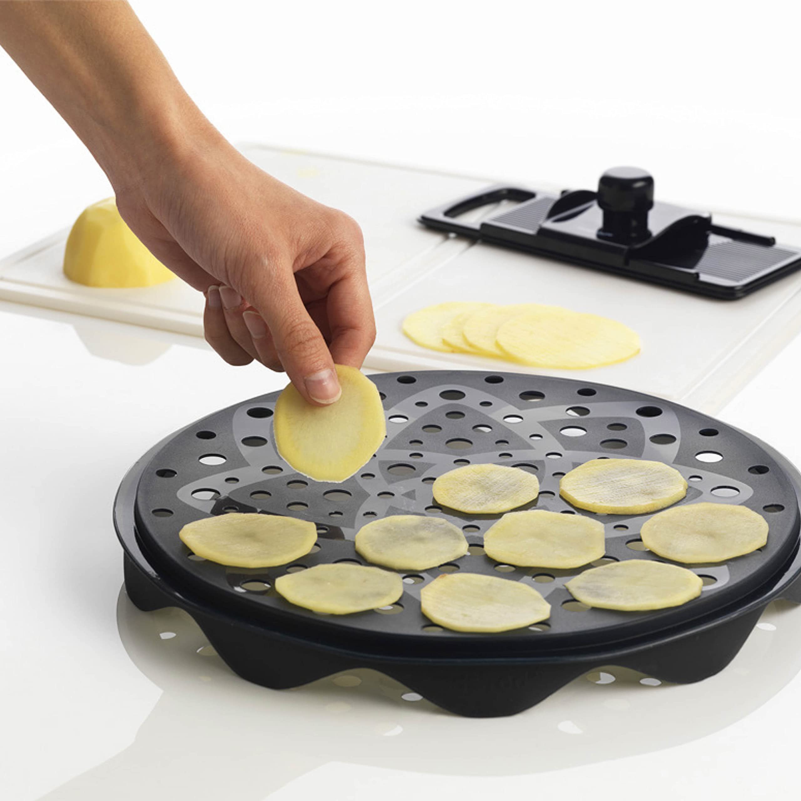 Mastrad Premium Potato Chips Maker & Vegetable Slicer Set - Perfect for Homemade Snacks, Party Platters & Healthy Cooking