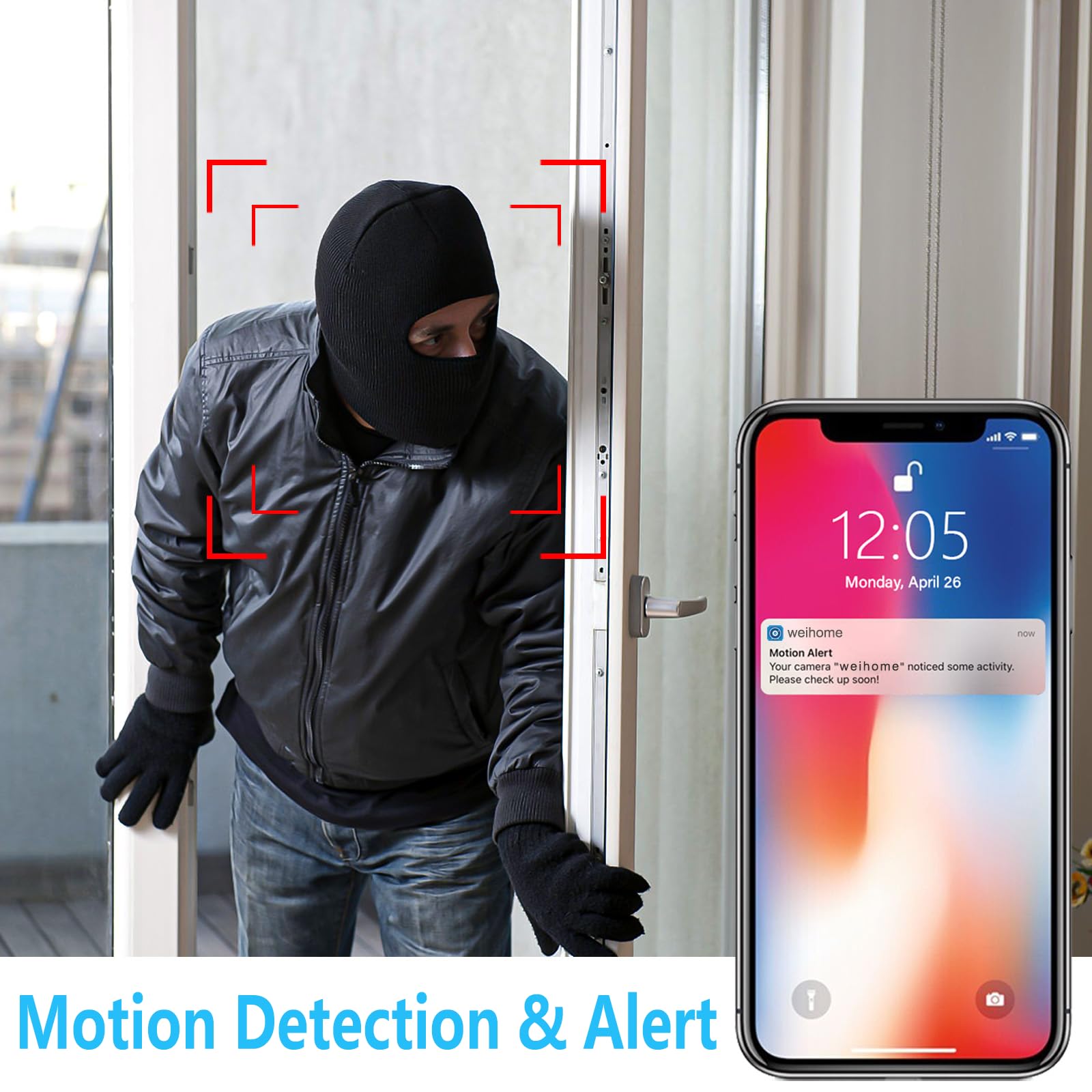 Mini Spy Camera 1080P - WiFi Hidden Security Camera with Motion Detection & App Alerts - Wireless Micro Surveillance Camera with 2000mAh Battery - Perfect for Home Security, Nanny Monitoring & Office Surveillance
