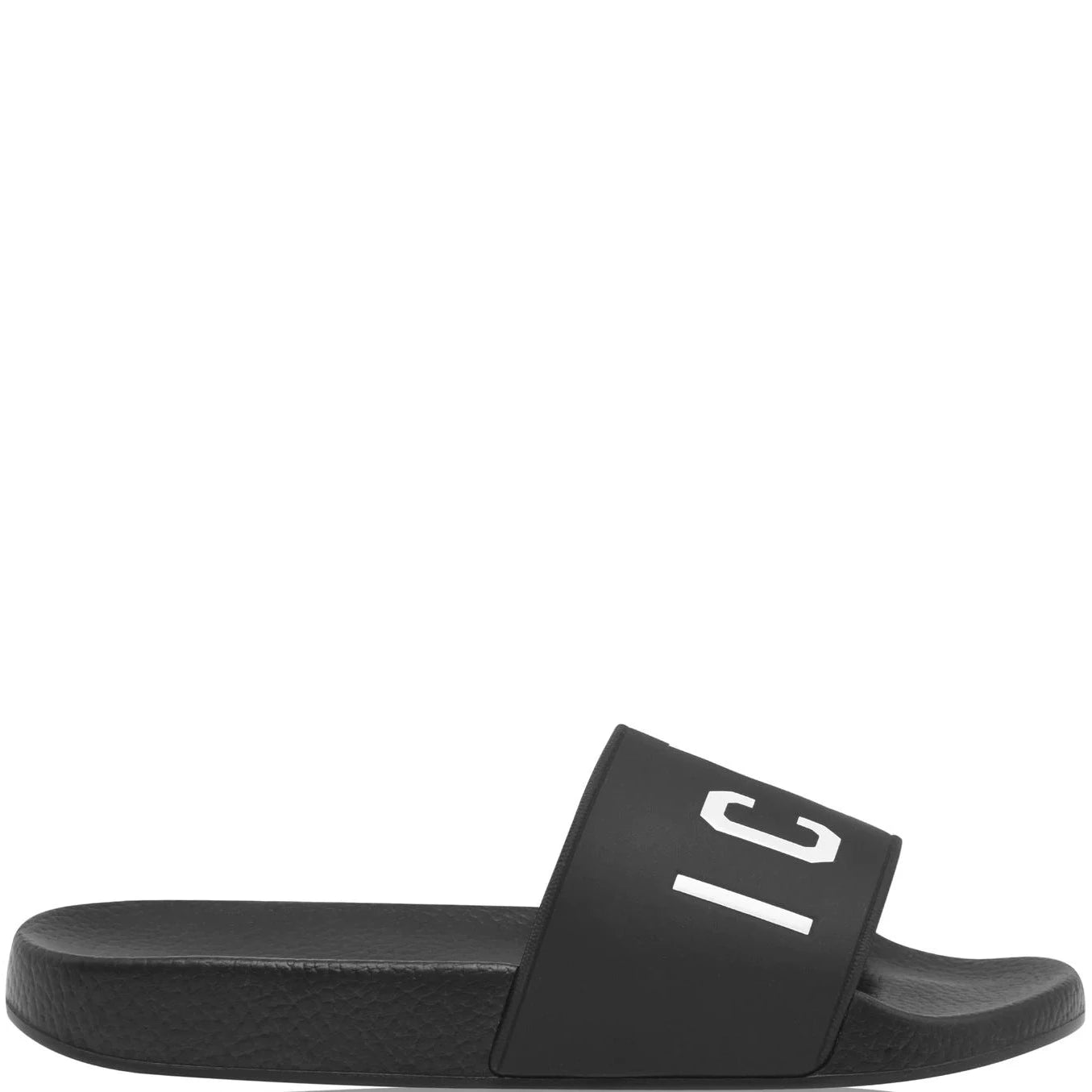 DSQUARED2 Black ICON Sliders - Premium Men's Designer Slides for Summer Comfort & Style - Perfect for Beach, Pool, and Casual Wear