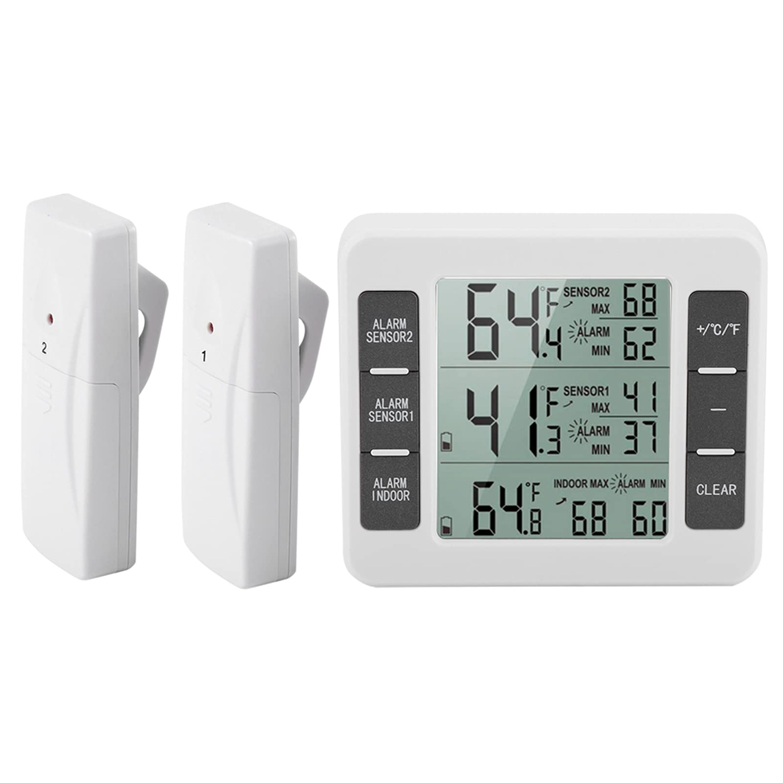 Indoor Outdoor Refrigerator with Audible Alarm & Temperature Gauge - Freezer for Kitchen, Home, RV, Camping & Outdoor Adventures