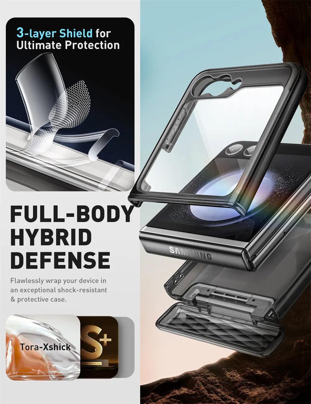 Galaxy Z Flip 6 Case | BLASON Cosmo Slim Clear Protective Cover with Shockproof Design for Samsung Galaxy Z Flip 6 - Perfect for Everyday Use, Travel & Outdoor Activities