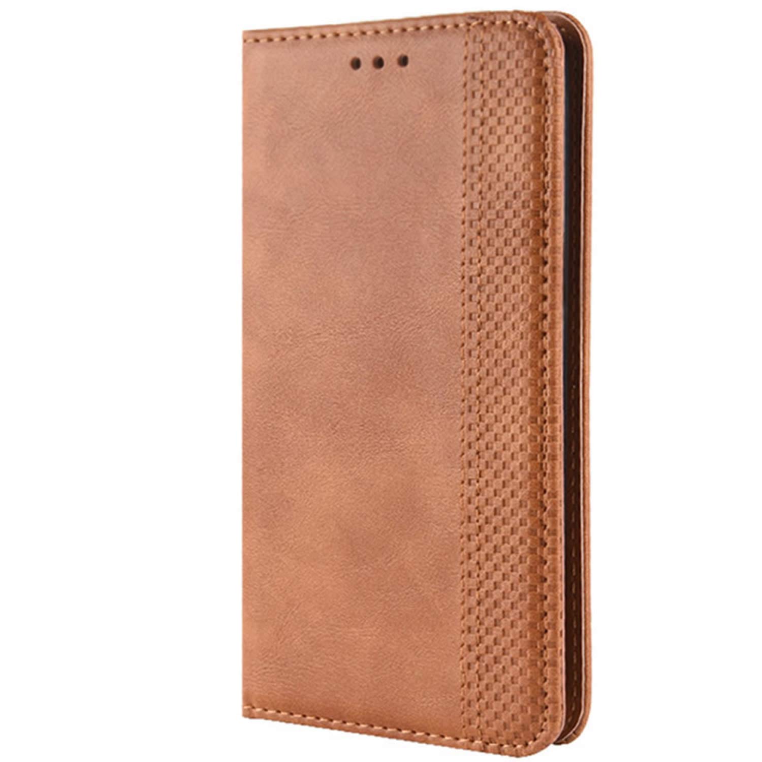 Realme C35 Case - PU Leather Magnetic Flip Cover with Card Holder for Daily Use & Travel