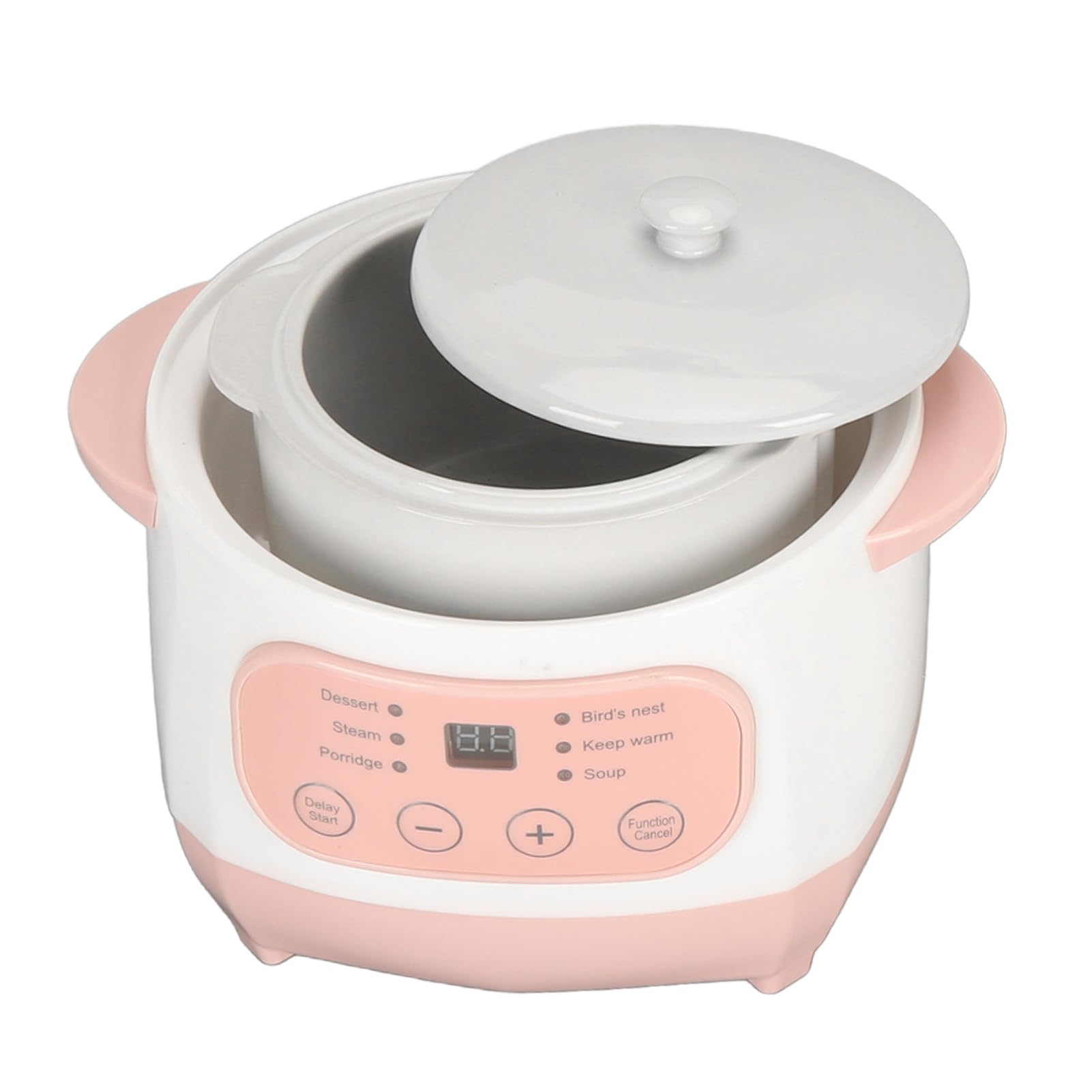 Electric Stew Pot with Ceramic Lining - Smart Soup Cooker with Dry Burn Prevention, 110V US Plug for Home Kitchen | Perfect for Slow Cooking, Meal Prep & Healthy Family Dinners
