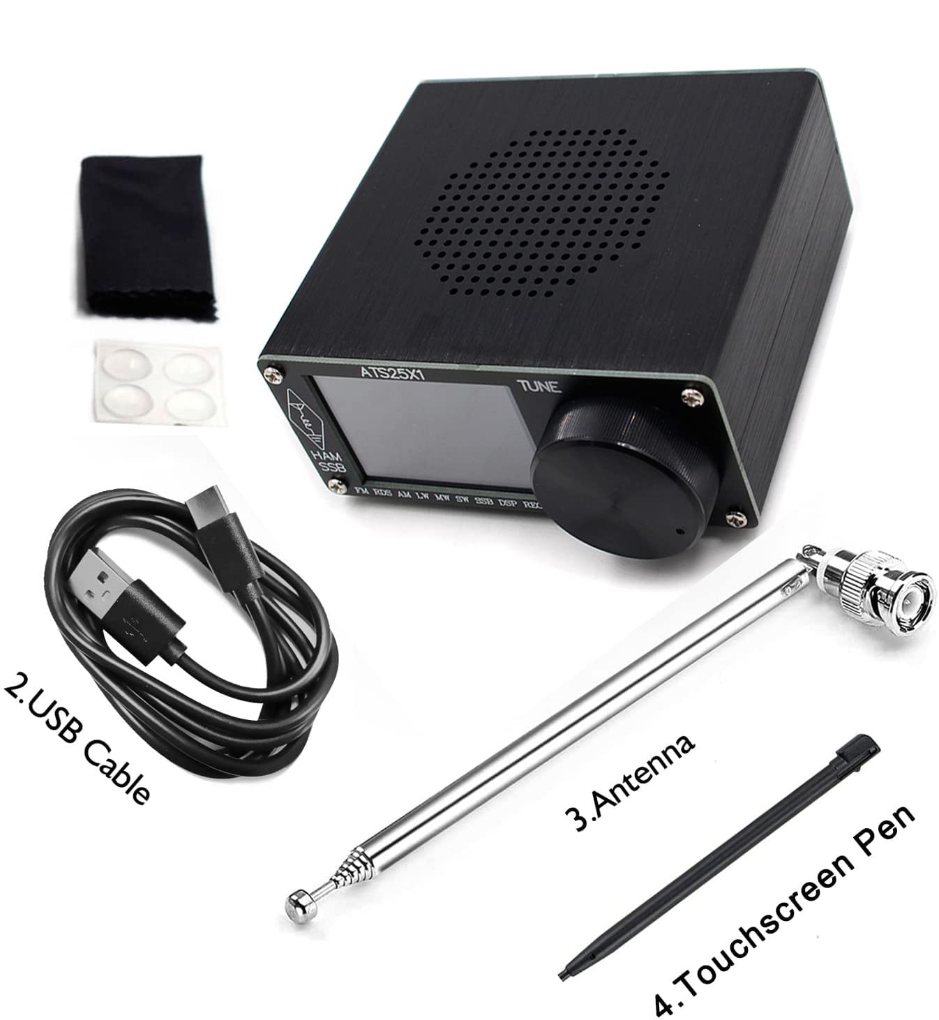 ATS 25 X1 Si4732 Full-Band DSP Radio Receiver with 2.4