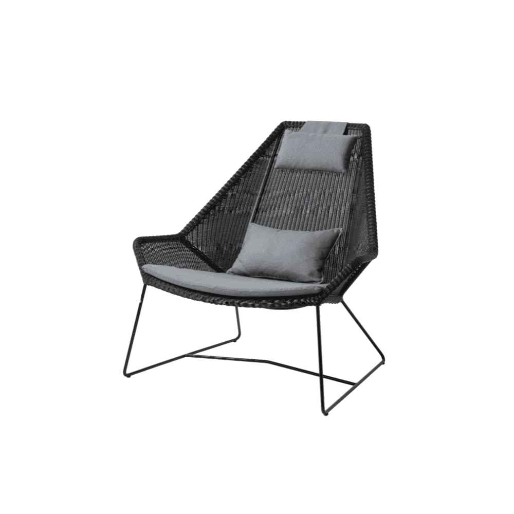 Breeze Highback Outdoor Chair - Comfortable Patio Lounge Chair for Backyard, Poolside, and Garden Relaxation
