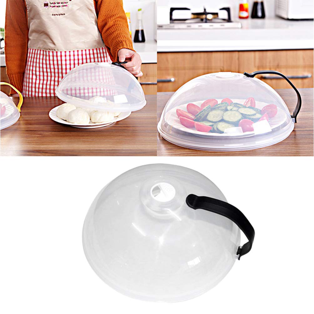 DOITOOL Reusable Silicone Oil Cover - Portable Food Cover with Black Handle for Kitchen, Dining, and Outdoor Picnics - BPA-Free Splatter Guard for Pots & Pans