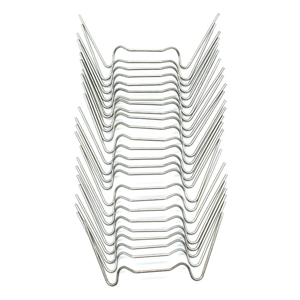 200 Pcs Stainless Steel W Type Greenhouse Glazing Clips - Heavy Duty Replacement Clips for Harbor Freight Greenhouse - Perfect for Securing Polycarbonate Panels and Greenhouse Covers in Gardening & DIY Projects