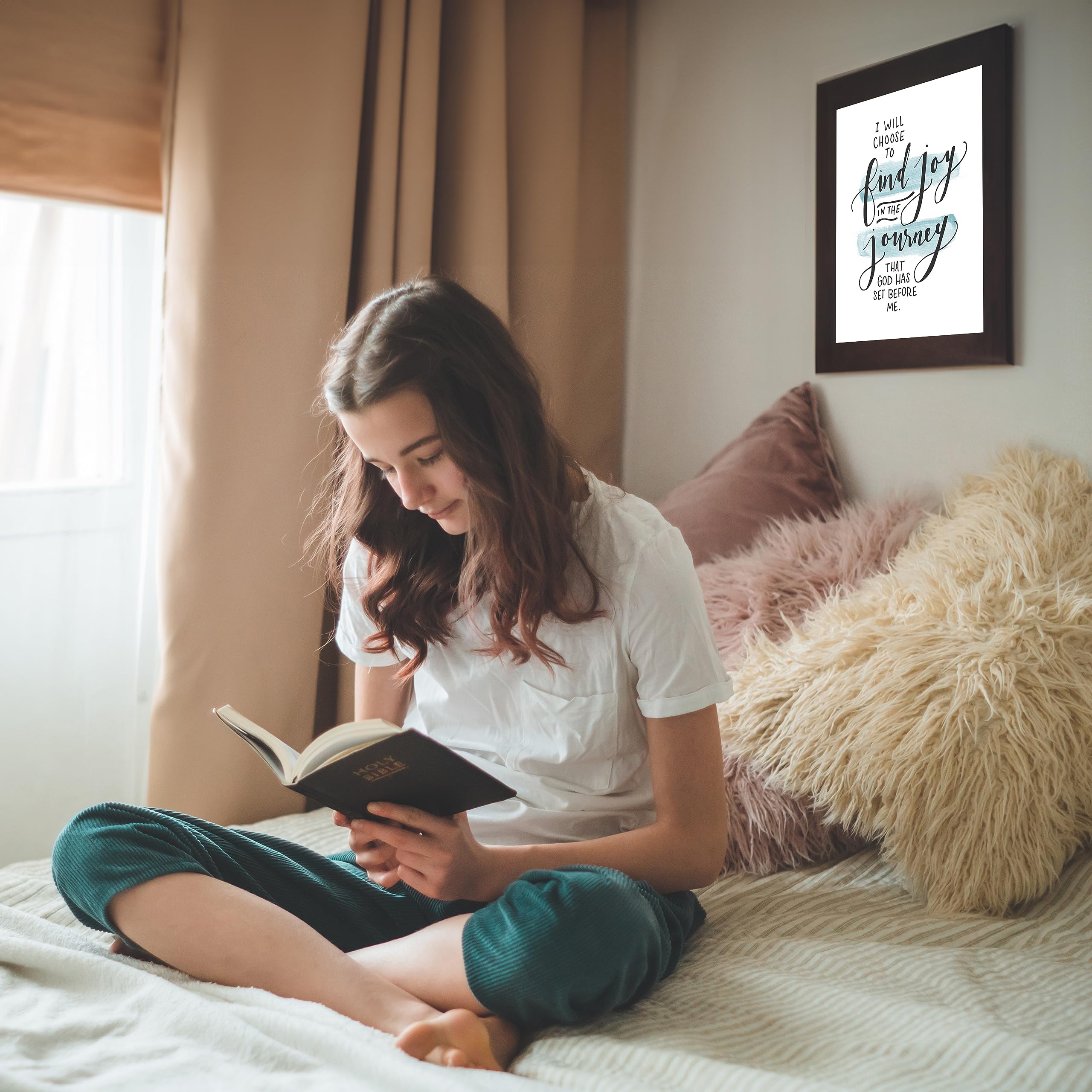 Inspiring 'Find Joy In The Journey' Christian Wall Art Print - 8x10