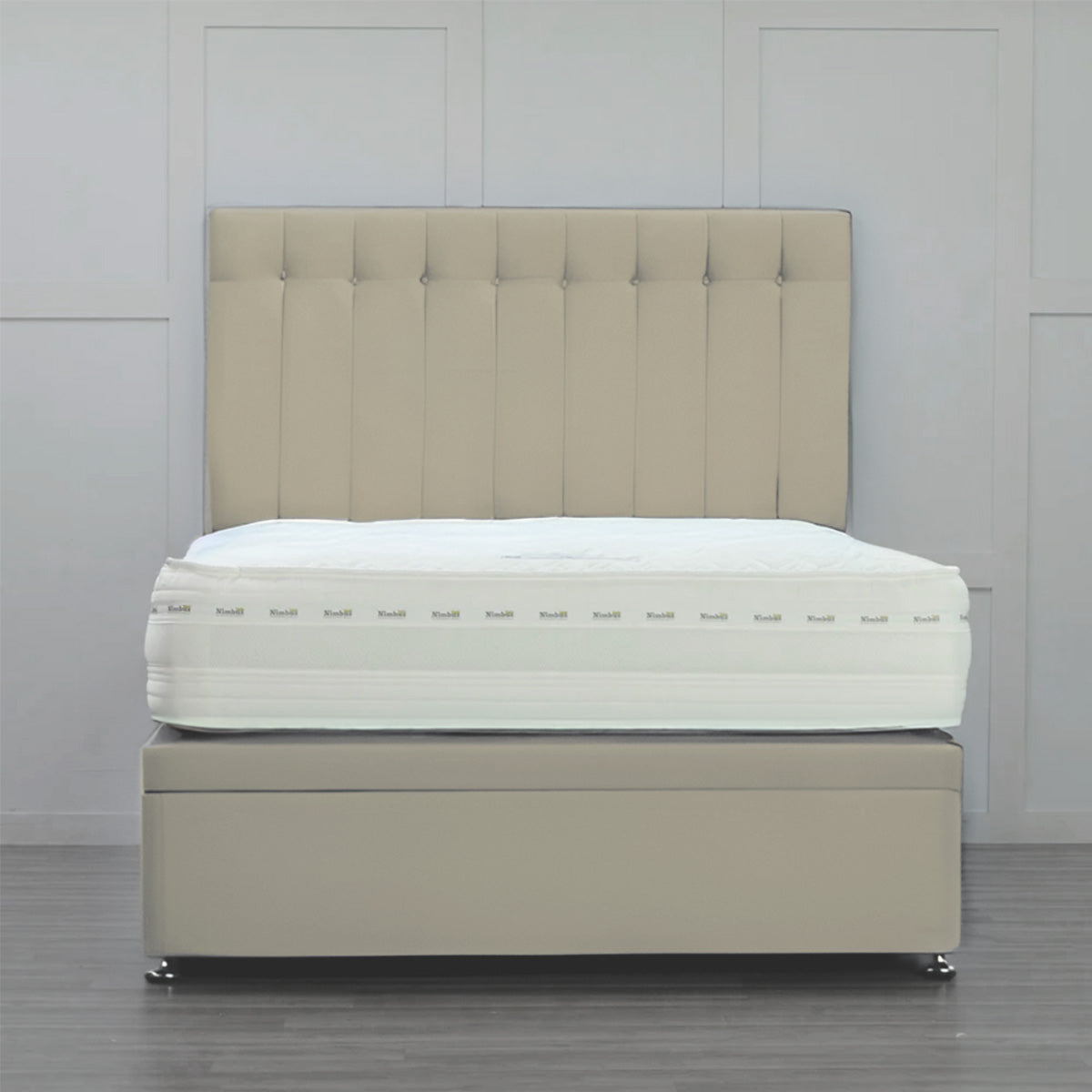 Side Opening Ottoman Bed Base with Storage - Queen Size Platform Bed Frame for Small Spaces - Perfect for Bedroom, Guest Room & Studio Apartments
