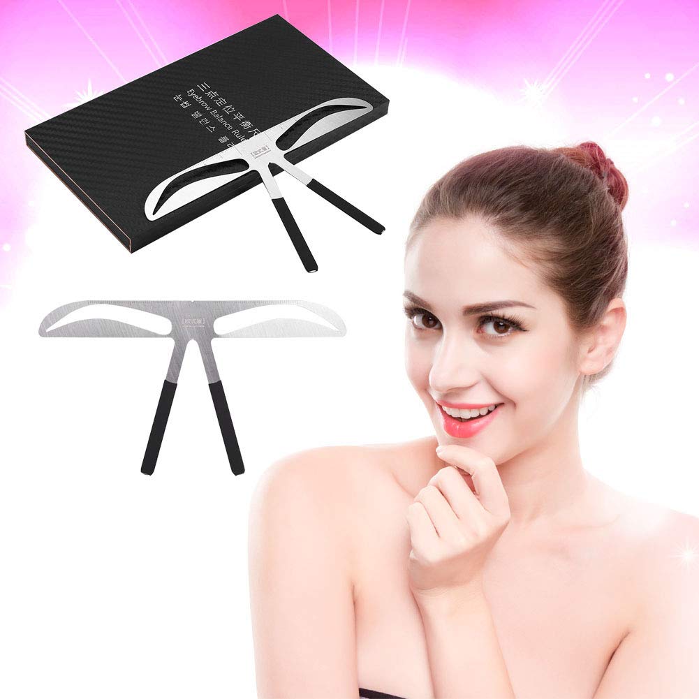 Eyebrow Stencil & Ruler - Precise Makeup Tool for Microblading & Eyebrow Shaping