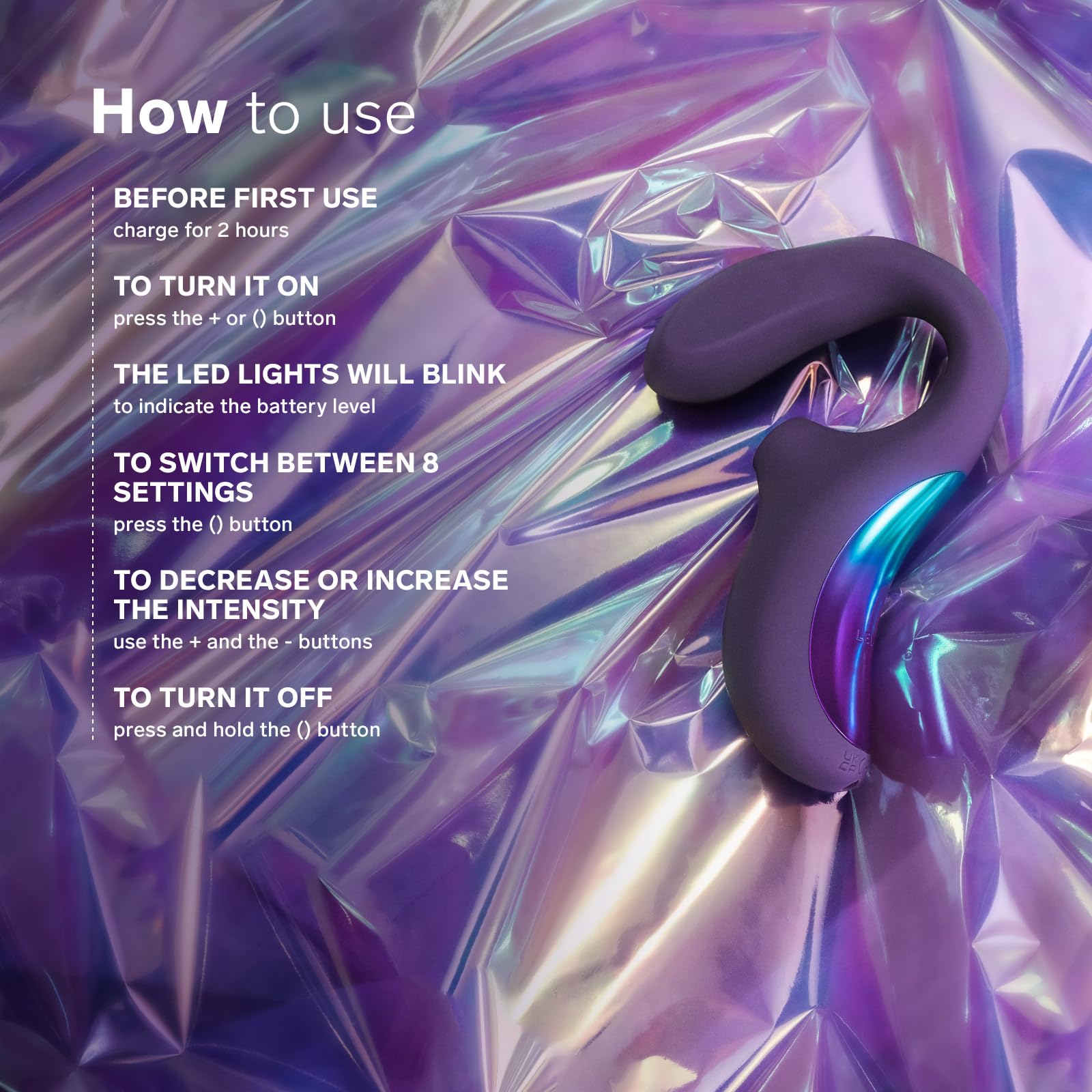 LELO Enigma Wave Triple Stimulation Wireless Vibrator for Women - Clit Sucking & G-Spot Vibrator with WaveMotion Technology, 8 Vibration Modes & Triple Motors - Purple Sex Toy for Couples Play & Solo Pleasure