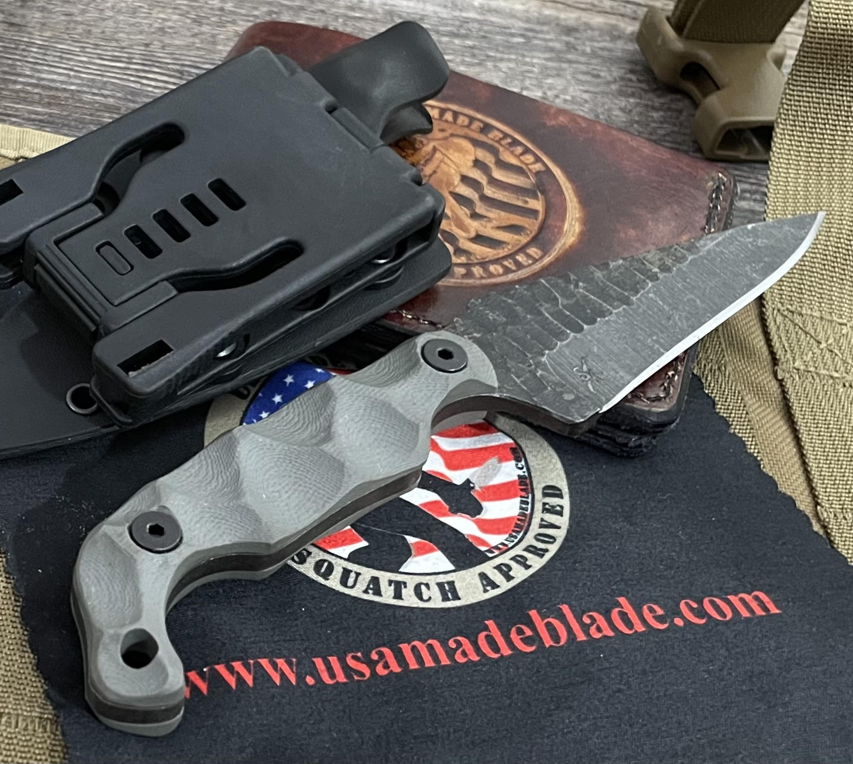 Stroup Knives Bravo 5 Folding Knife with Grey G10 Handle - Premium EDC Pocket Knife for Outdoor Camping, Hiking & Everyday Carry