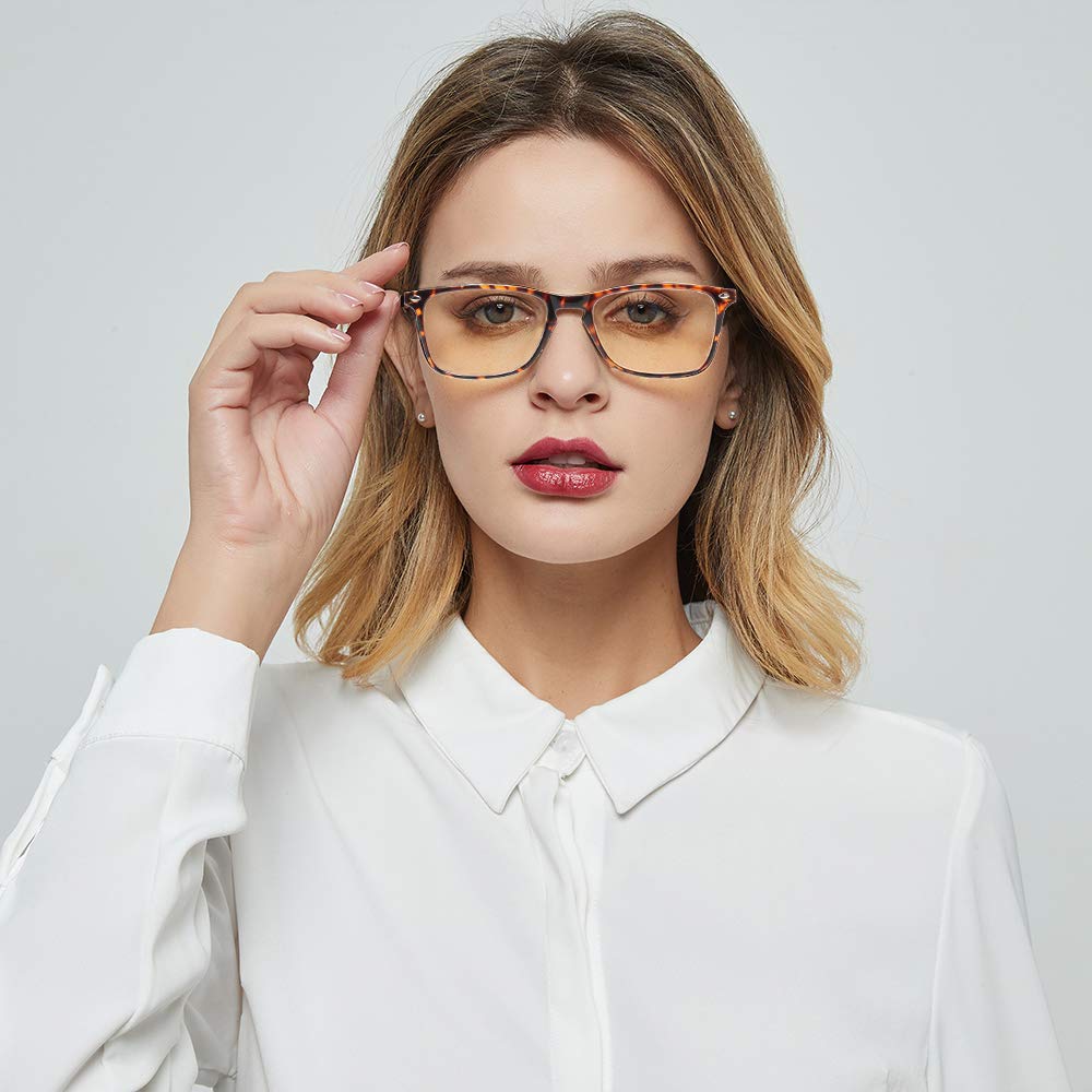 JOSCHOO Anti Blue Light Reading Glasses for Men & Women - Computer Glasses to Reduce Eye Strain - Perfect for Office Work, Gaming & Screen Time