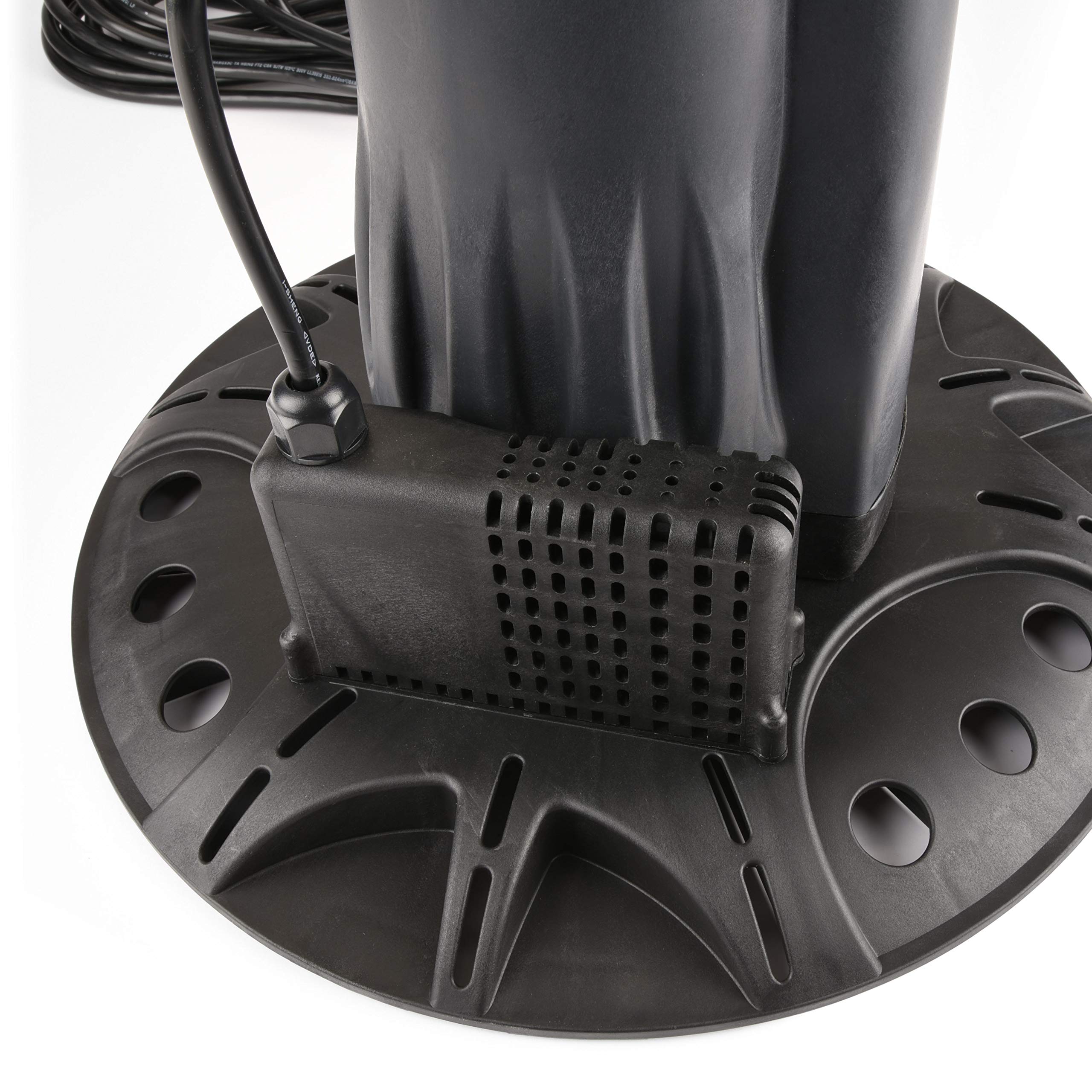 ECO-FLO SUP55PC Black Utility Pump for Pool Cover - Heavy Duty Water Removal, Outdoor & Pool Maintenance, Flood Prevention - Ideal for Home, Garden, and Pool Use