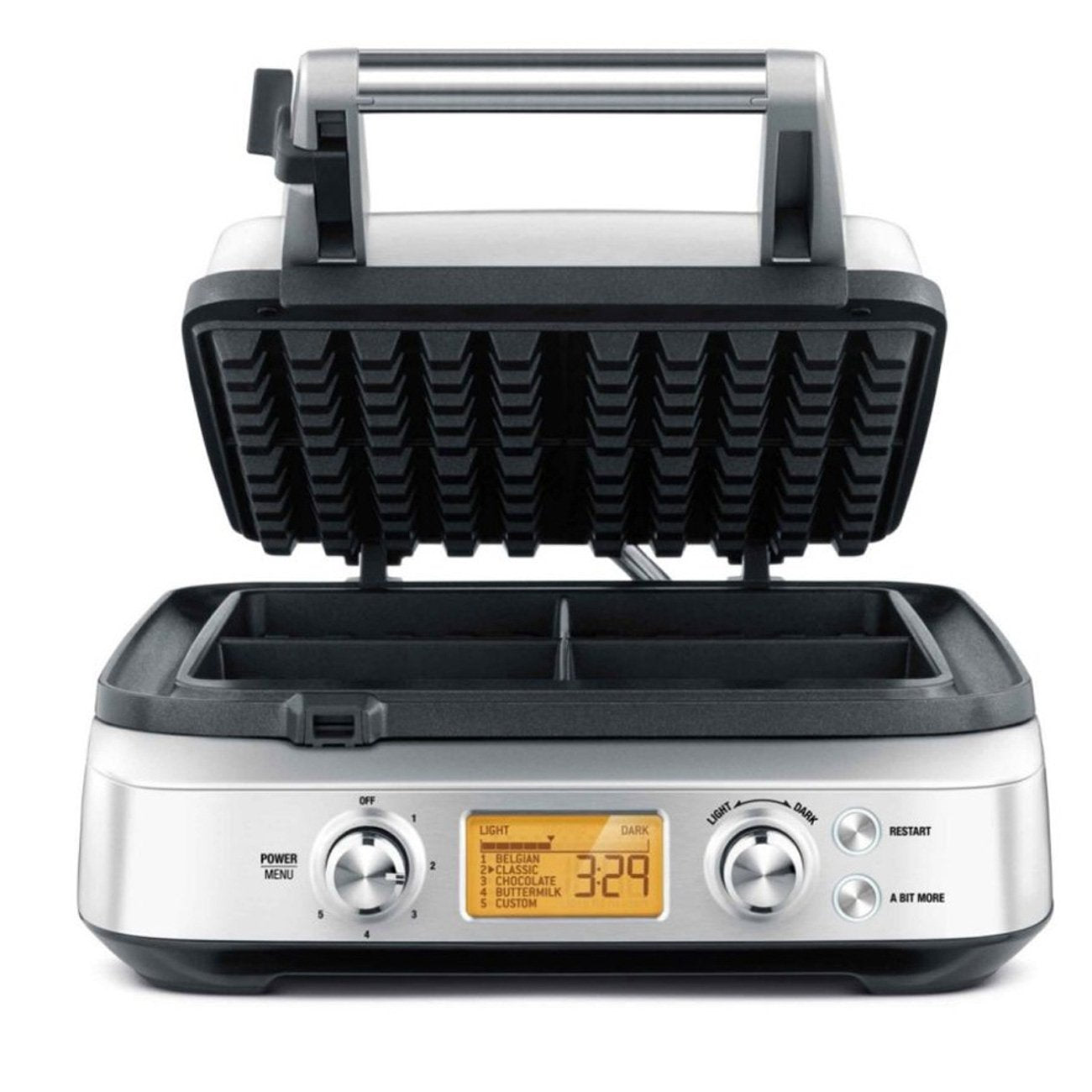 Breville Smart Waffle Pro 4 Slice Stainless Steel Waffle Maker - BWM640BSS - Perfect for Family Breakfast, Brunch & Holiday Gatherings
