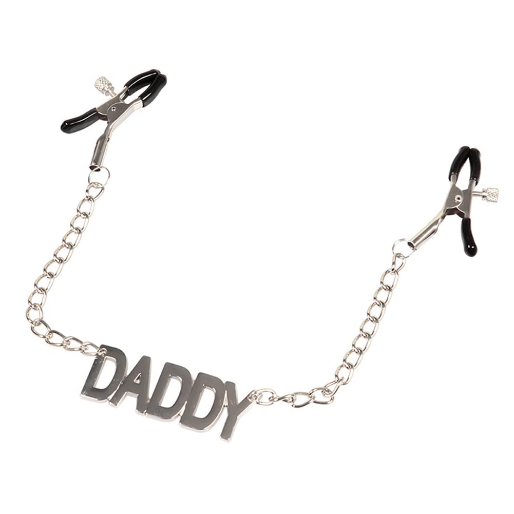 Sensitive Nipple Clamps with Chain - Adjustable Non-Piercing Body Jewelry for Women & Couples - Sensual Pleasure Wear for Bedroom, BDSM & Intimate Moments