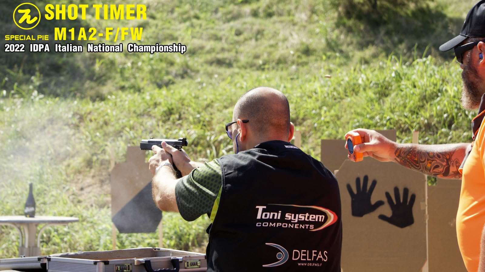 M1A2+W Shot Timer for Shooting Competition - Wireless Connection with Large LED Score Display | Perfect for IPSC, USPSA Matches & Shooting Club Training | Improve Accuracy & Reaction Time