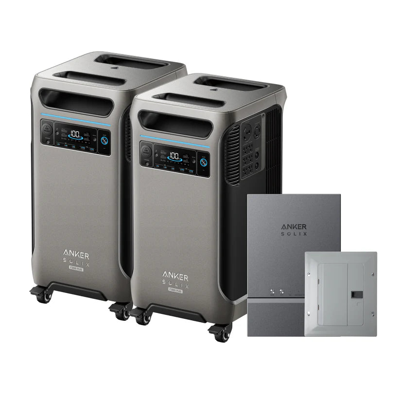 Anker SOLIX F3800 Plus Portable Power Station & Smart Home Power Kit - Backup Power for Camping, Emergencies, and Off-Grid Living
