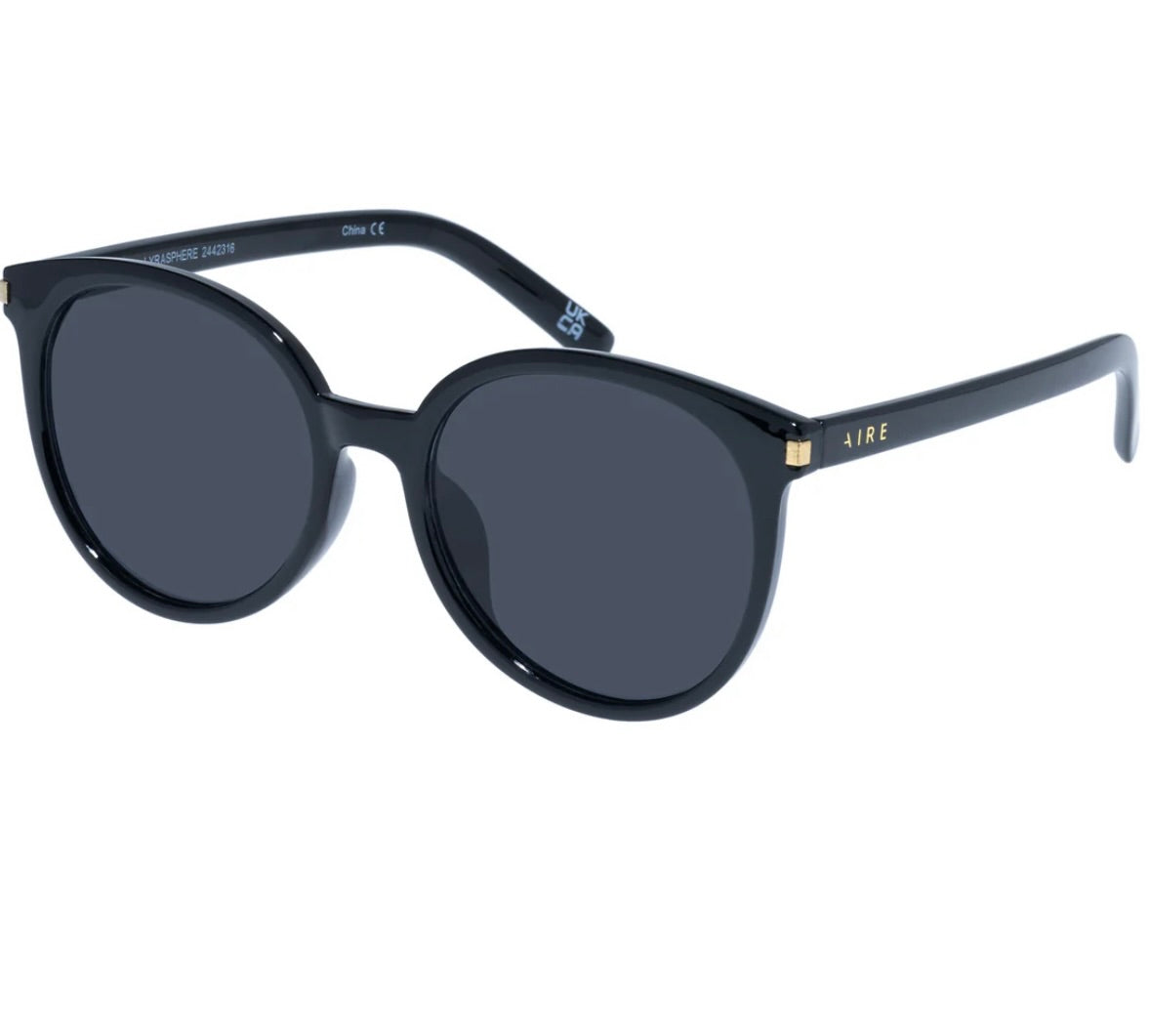 Lyrasphere Black Polarized Sunglasses for Men & Women - UV Protection, Lightweight & Stylish for Outdoor Activities, Driving, Beach & Travel