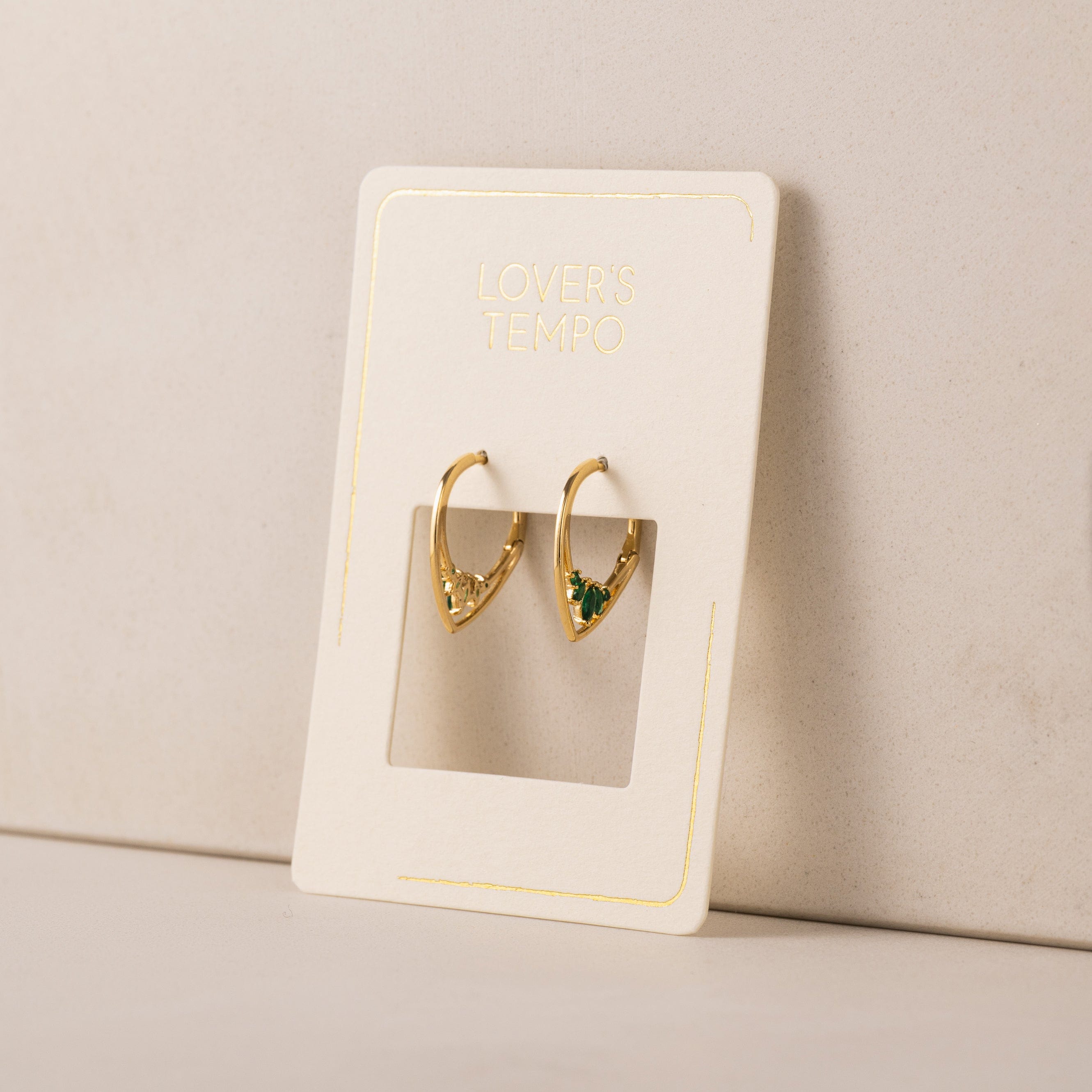 Aria Hoop Earrings for Women - 14K Gold Plated Stainless Steel Dangle Earrings - Lightweight & Hypoallergenic Jewelry for Everyday Wear, Parties & Special Occasions