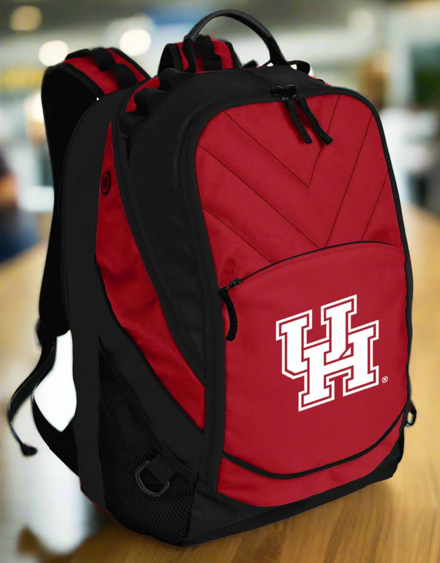 University of Houston Backpack UH Logo Laptop Computer Bag for School, Work & Travel