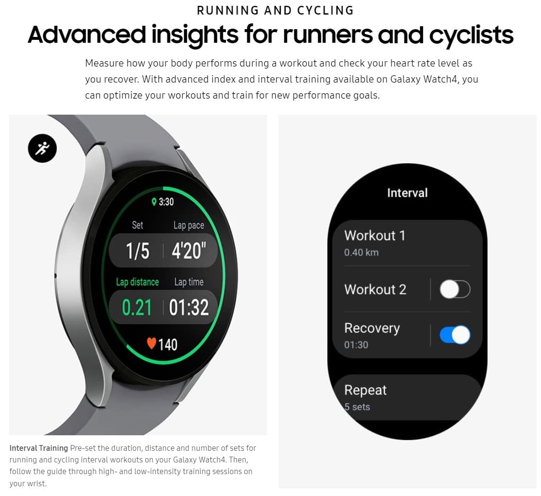 Samsung Galaxy Watch 4 Classic 46mm Smart Watch with GPS, WiFi, Bluetooth - International Version (Silver) | Fitness Tracker, Heart Rate Monitor, Sleep Tracking for Men & Women | Perfect for Workouts, Running, Swimming & Daily Use
