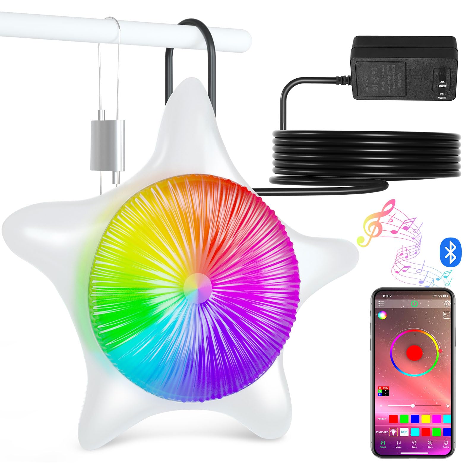 ETL Certified RGB Color Changing Pool Lights with Music Sync & APP Control - IP68 Waterproof for Above Ground & Inground Pools - Perfect for Night Swimming, Pool Parties & Backyard Decor