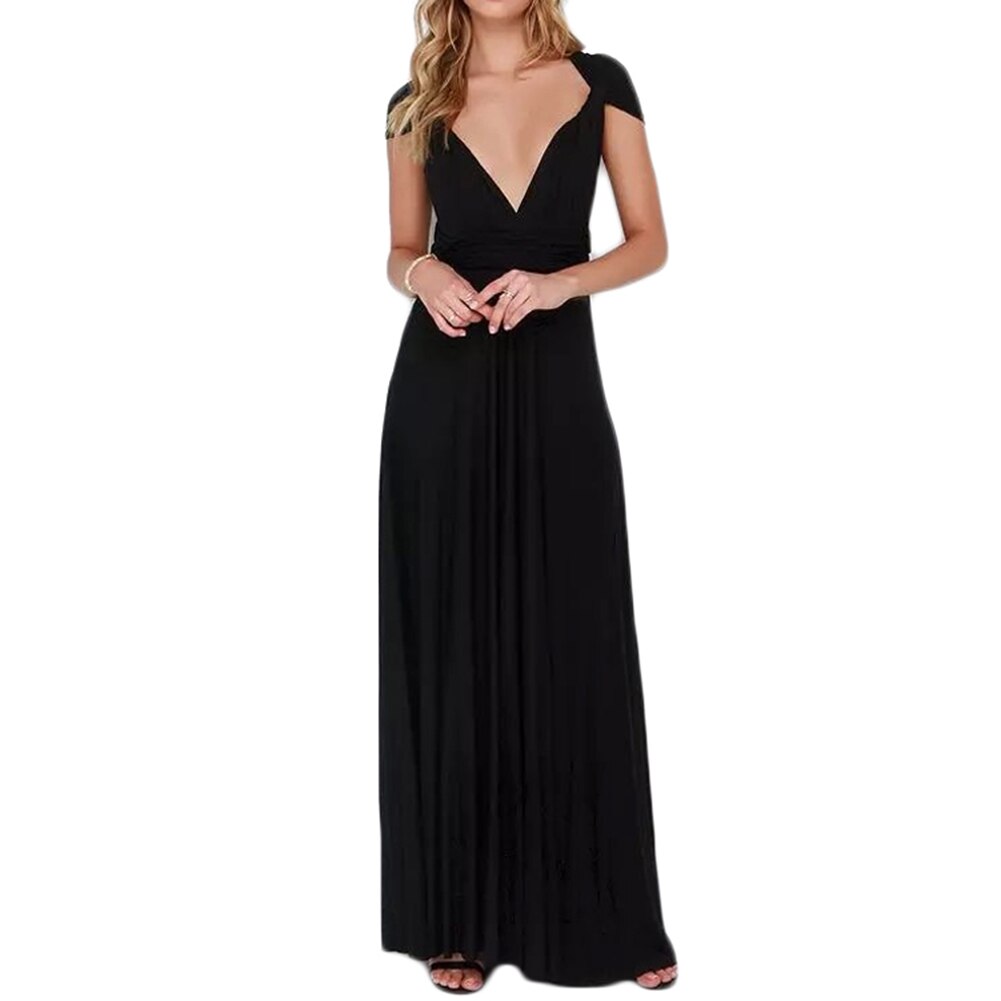 Boho Maxi Dress for Women - Flowy Long Bohemian Party Dress for Club, Beach, and Summer Festivals