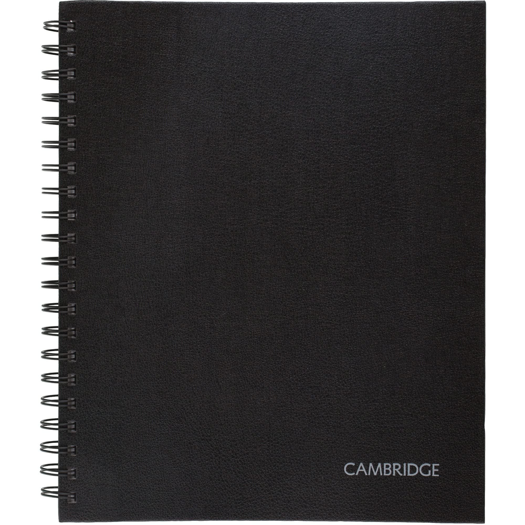 Cambridge Limited Hardcover Business Notebook - 8.5x11 Inches, 1 Subject, Black (Pack of 8) - Premium Office Supplies for Professionals, Meetings & Note Taking