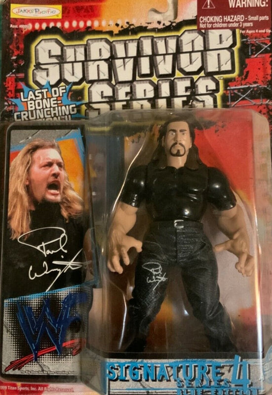 1999 WWF Jakks Pacific Signature Series 4 Blue Edition The Big Show Action Figure with White Signature - Collectible Wrestling Toy for Display & Nostalgic Fans