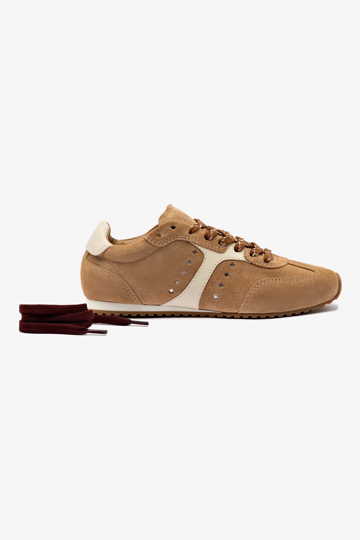 Stella Sneakers for Women - Peanut Suede Casual Shoes | Comfortable Walking & Everyday Wear | Fashion Sneakers for Work, Travel & Outfits