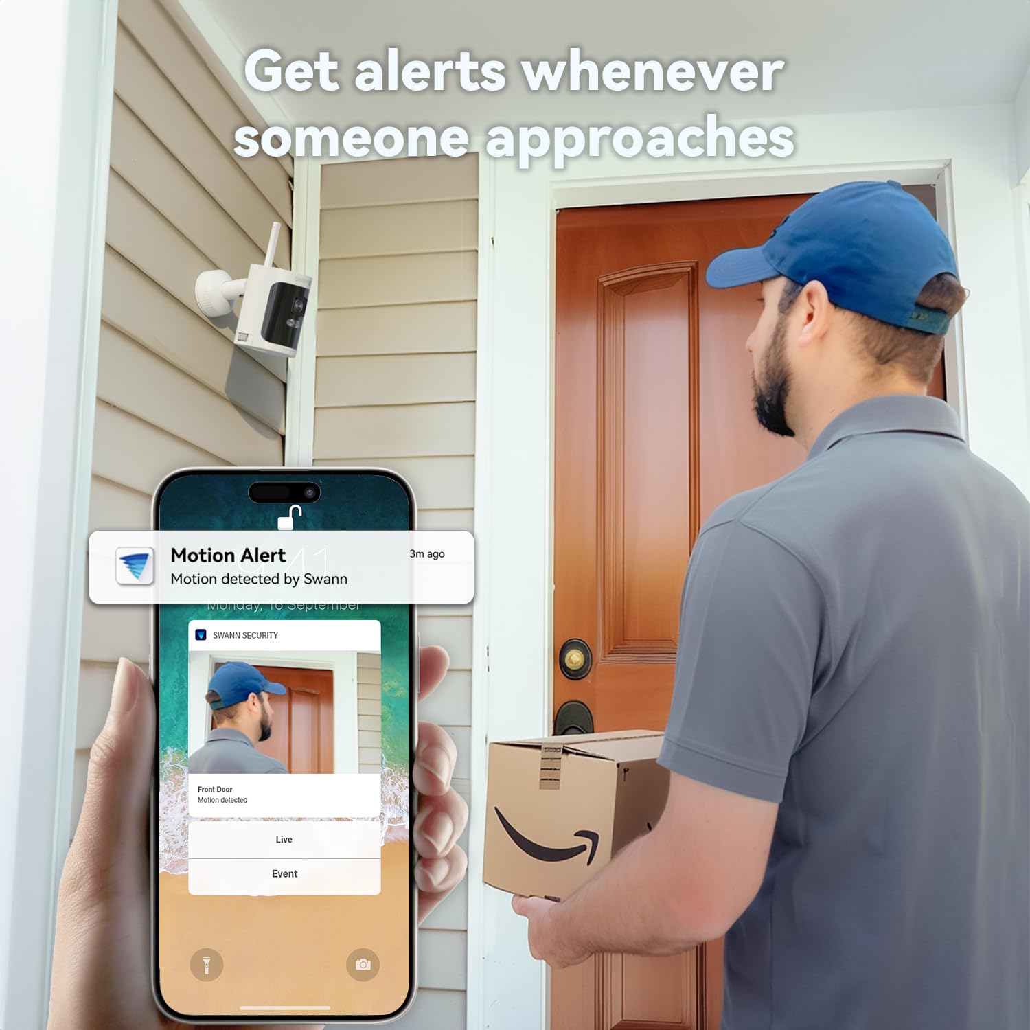 Swann AllSecure 4K Wireless NVR Security System with 2 Outdoor Cameras - AI Face Recognition, Expandable Local Storage, No Monthly Fees - Ideal for Home & Business Surveillance (AS4K800SD)