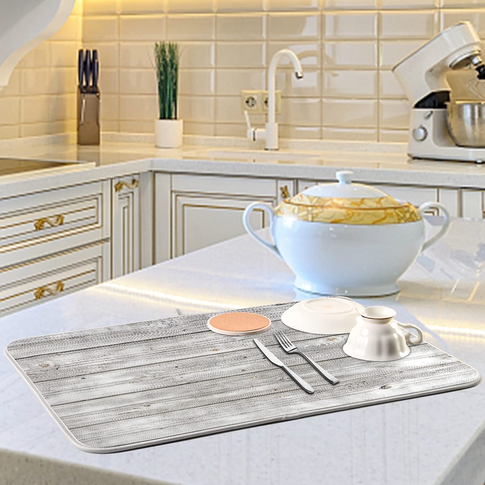 Farmhouse Style Dish Drying Mat - 16