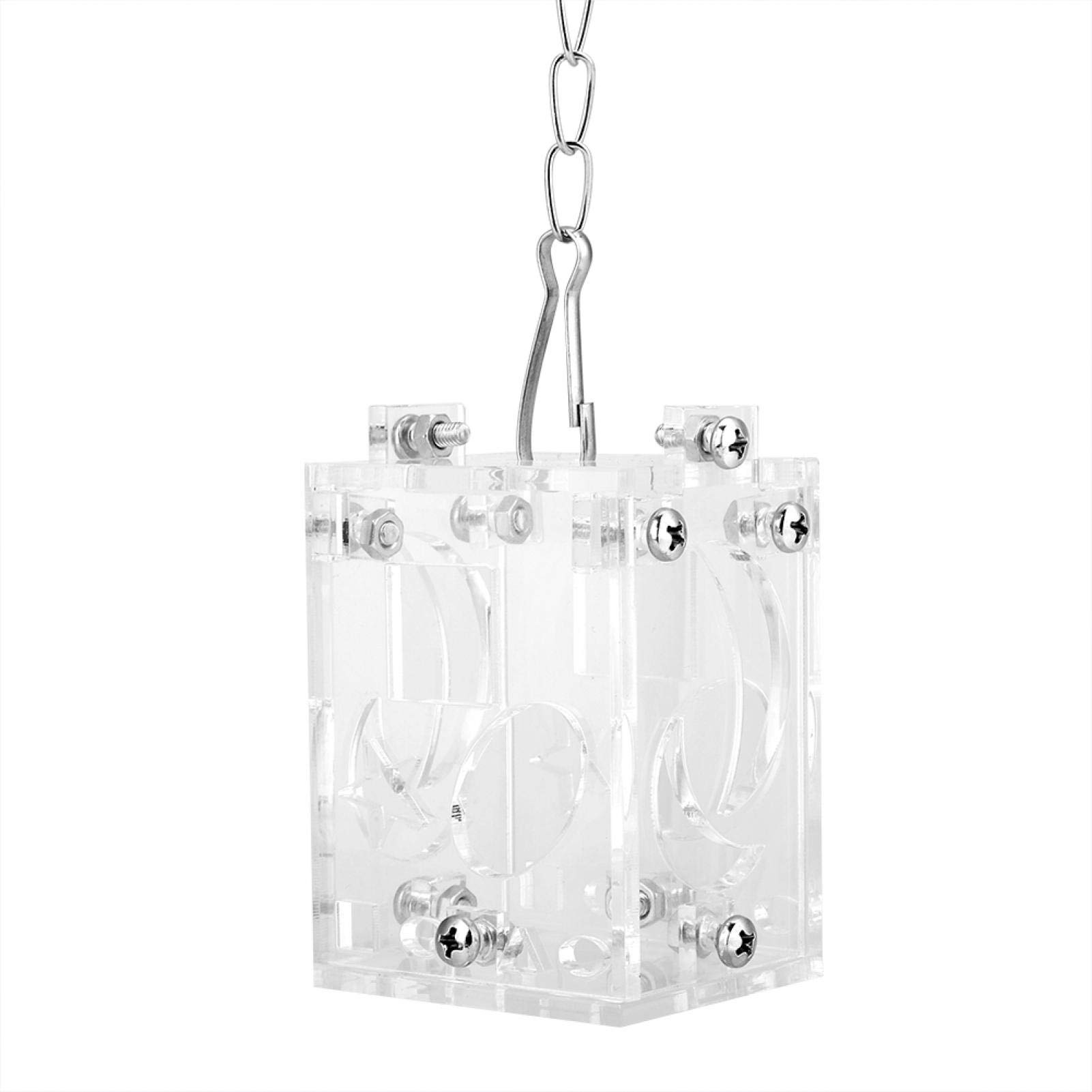 Acrylic Parrot Feeder & Puzzle Toys - Durable Food Basket for Small & Medium Birds Like Parakeets & Cockatiels | Perfect for Training, Enrichment & Feeding Time