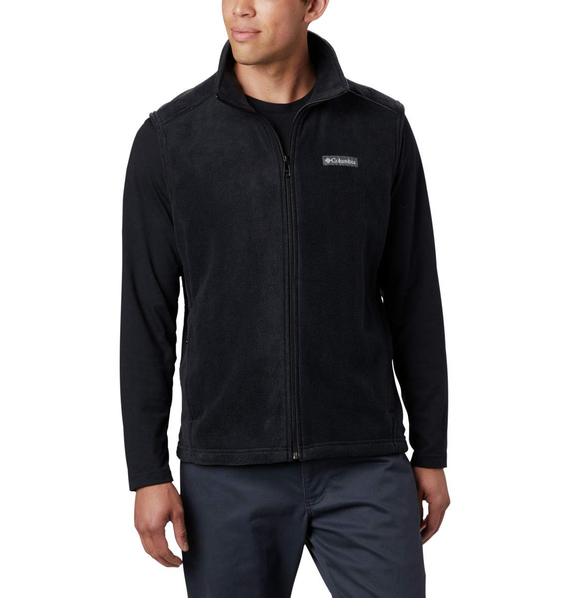 Columbia Men's Steens Mountain Fleece Vest - Lightweight, Warm & Water-Resistant for Hiking, Camping & Outdoor Adventures