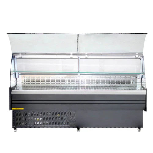 Commercial Refrigerated Curved Glass Deli Case - 98