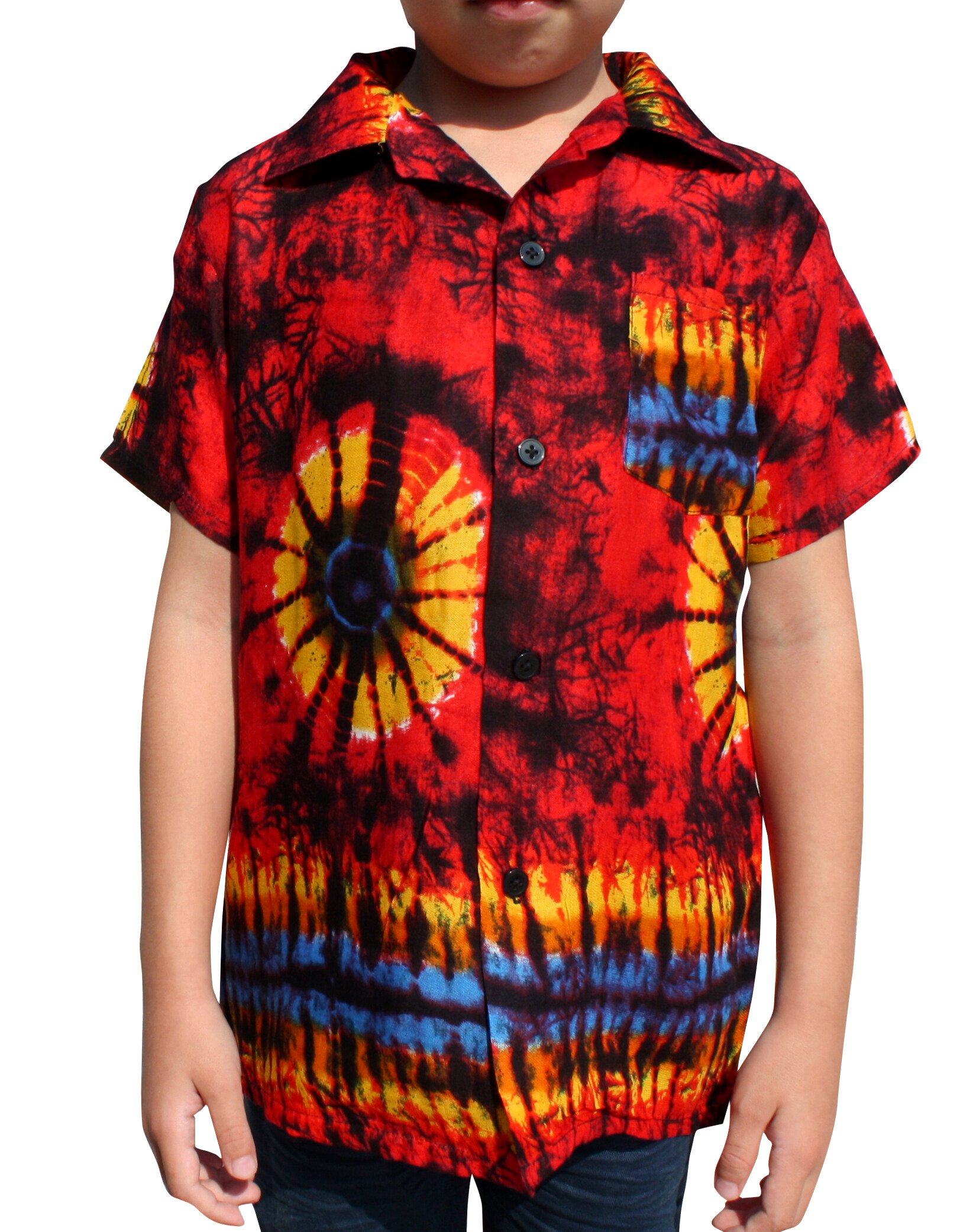 Full Funk Kids Hawaiian Shirt - Summer Rayon Blend with Artistic Prints | Beach Vacation & Luau Party Outfit for Boys & Girls