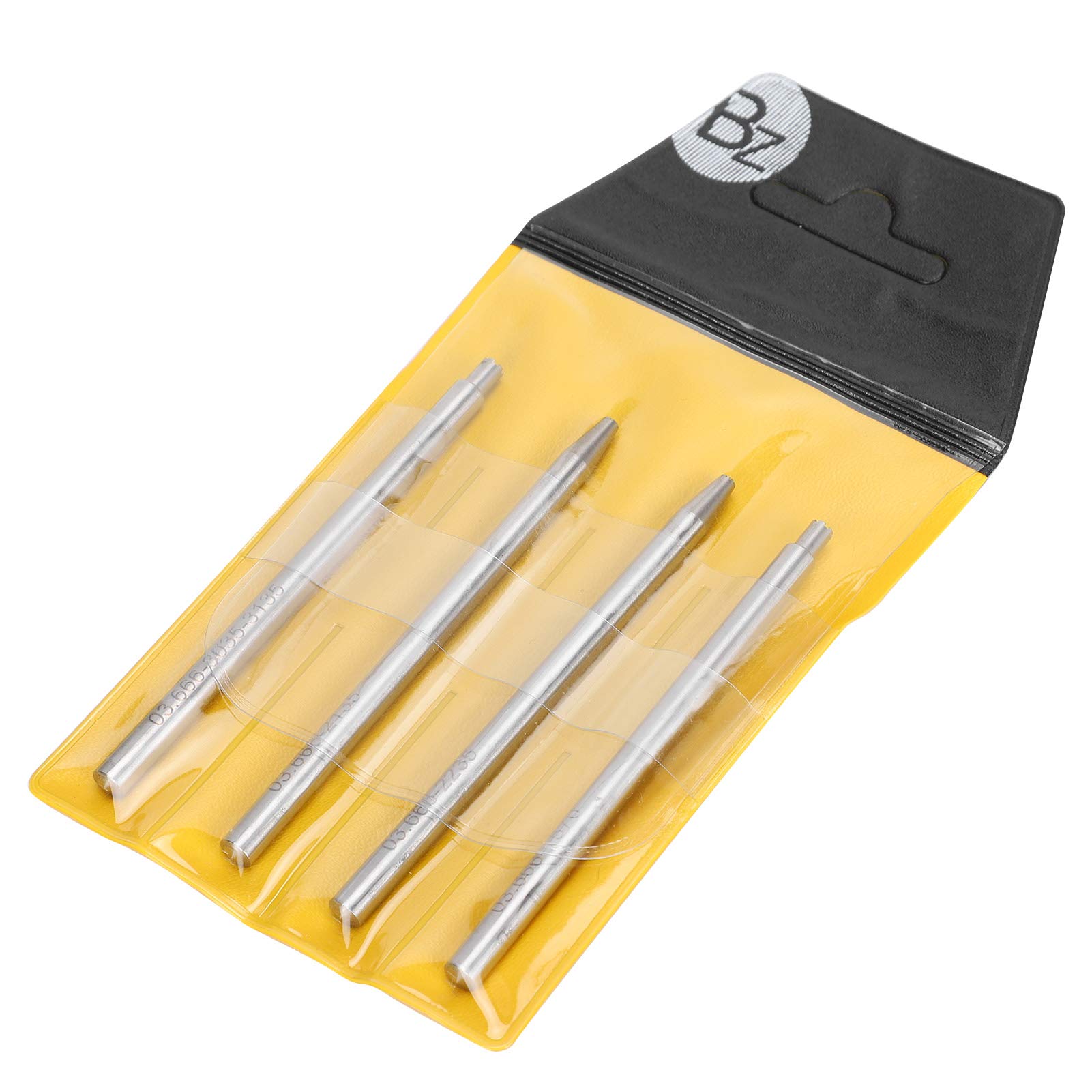2135 Oscillating Rotor Weight Axle Punch Set - 4pc Watch Repair Tool Kit for Digital Electronics, Glasses, Jewelry & Clock Maintenance | Precision Watchmaking & Small Device Repair