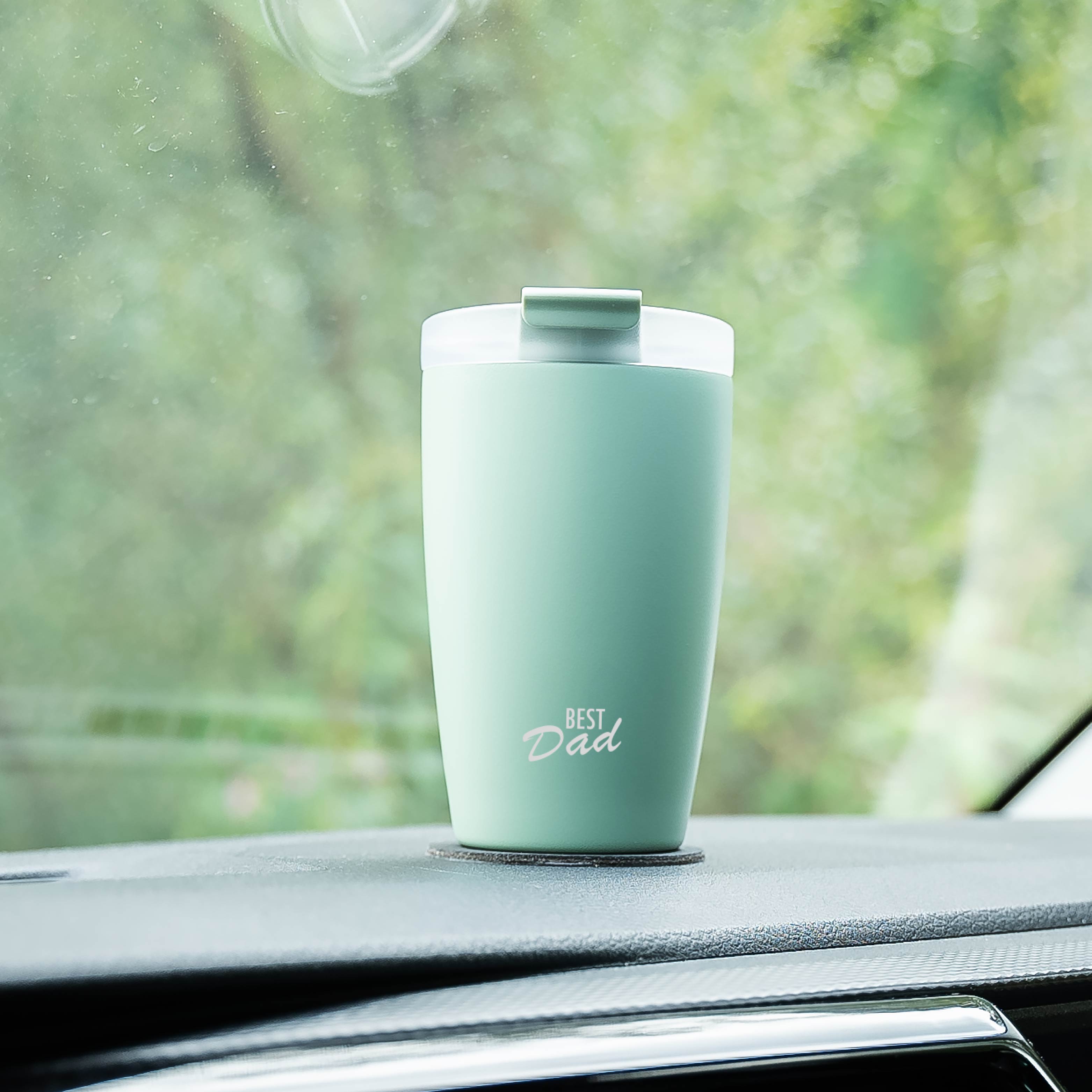 Sage Best Dad Magnetic Travel Mug - Insulated Stainless Steel Thermos for Coffee & Tea - Perfect for Commuting, Camping & Office Use